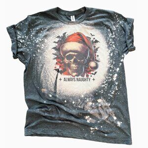 Always Naughty – Bleached Gothic Christmas Tee